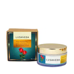 Lushveda Skin Lightening & Brightening Rose Facial Treatment Pack - 50 g-image-59
