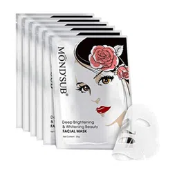 MONDSUB Set Of 6 Deep Brightening & Whitening Face Sheet Mask-picture-24