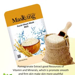 MasKing Set of 2 Bamboo Beauty Facial Sheet Masks - 20 g Each image 2