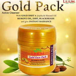 Lilium  Gold Face Pack Removes The Impurities Of The Skin & Cleans Clogged Pores 500ml image 5