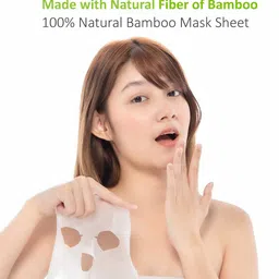 MasKing Bamboo Facial Sheet Mask of Saffron & Sandalwood 20ml image 3