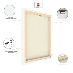 Art Street Cow and Tree Canvas Painting Pichwai Modern Art image 4