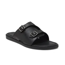 BEAVER Men Open Toe Leather Comfort Sandals With Buckle Detail-picture-27