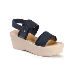 VENDOZ Open Toe Wedge Heel Sandals image 2