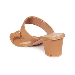 Picktoes Beige Block Heels image 5