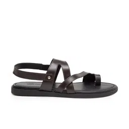 BEAVER Men One Toe Leather Comfort Sandals With Backstrap image 3