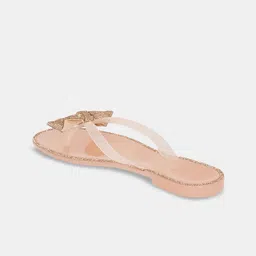 Forever Glam by Pantaloons Embellished Open Toe T-Strap Flats image 4