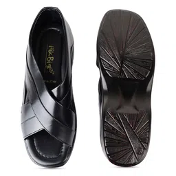 HikBi Lightweight Leather Close Back Slip on Shoe-Style Sandals image 4