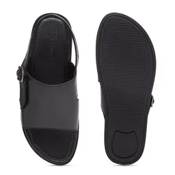 BEAVER Men Open Toe Leather Comfort Sandals With Buckle image 5