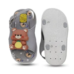Yellow Bee Kids Teddy Applique Detail Comfort Sandals image 5