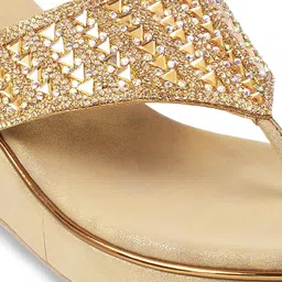 Mochi Women Embellished Wedge Heels image 4