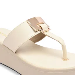 Rocia Beige Flatform Heels image 4