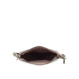 Mochi Women Grey Textured Structured Shoulder Handbag image 4