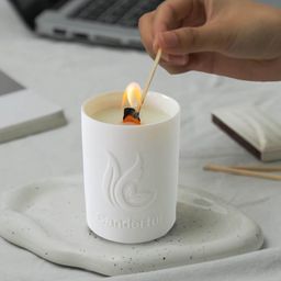 UMAI White Scented Jar Candle-picture-3