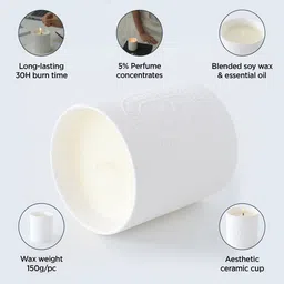 UMAI Textured 30Hrs Scented Jar Candle 150g image 3