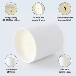 UMAI Textured 50Hrs Scented Jar Candle 250g image 4