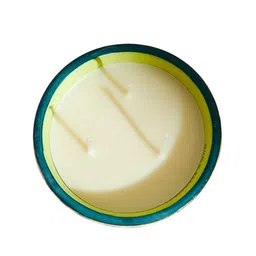 Chumbak Green  & White Printed Jar Candle image 5