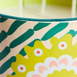 Chumbak Green  & White Printed Jar Candle image 3