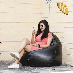 venkteshwar XXXL Tear Drop Bean Bag Cover (Without Beans) image 3