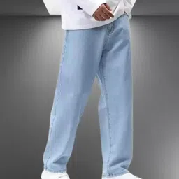 nalaka Men Loose Fit Mid Rise Light Blue Jeans-picture-20