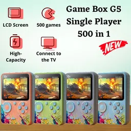 Cubonic G5 Retro Game Console | 3” LCD Screen | Portable Handheld | Long Backup 0.512 GB with 500+ Built-In Games, Like Mario/Contra/Tetris & Much More image 5