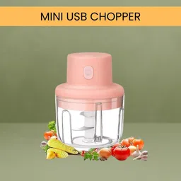 guggu Mini Rechargeable Chopper, Electric Chopper for Onion, Garlic and VegetableB77 Electric Vegetable & Fruit Chopper image 1