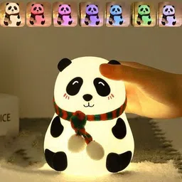 sm enterprises Kids Panda Night Lamp Featuring Soft Silicone Body and LED Colors Night Lamp-picture-20