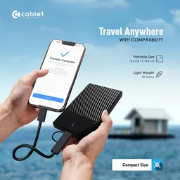 Cablet USB 3.1 Type C 2.5 inch HDD/SSD 6GBPS Speed Enclosure 7mm & 9.5mm Tool-Free Design Supports UASP Max 6TB image 3