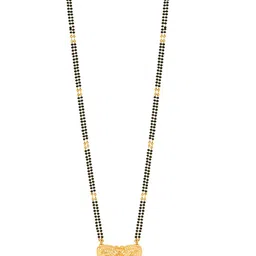 MEENAZ Gold-Plated Beaded Mangalsutra image 2