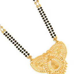MEENAZ Gold-Plated Beaded Mangalsutra image 4