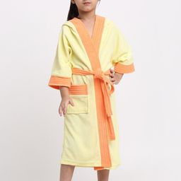 Creeva Solid Hooded Bath Robe-picture-38