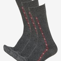 Bodycare Men Pack of 3 Patterned Moisture Wicking Calf Length Socks-picture-15