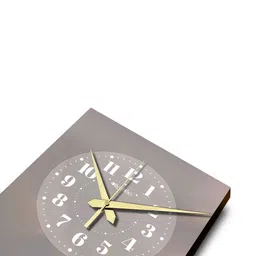 OLIVE TREE White & Yellow Printed Traditional Wooden Rectangle Analogue Wall Clock image 4