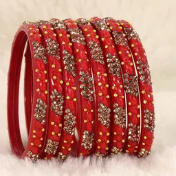 LAVAZZA Set Of 8 Gold-Plated Crystals Zircon-Studded Bangles image 1