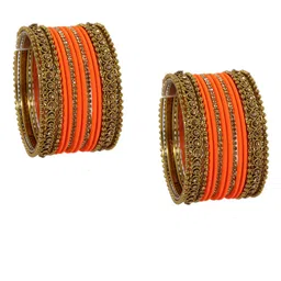 NMII Set Of 28 Gold-Plated CZ-Studded Glossy Bangles image 3