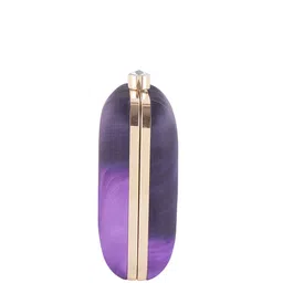 Sangria Printed Box Clutch With Shoulder Strap image 4