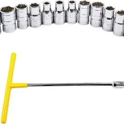 atrocitus ATC002 13Pc Socket 8mm-19mm 1/2"Square Drive Socket Tool,Hex End Interchangable Socket Set-picture-16