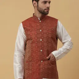 kraft india Woven Men Waistcoat-picture-28