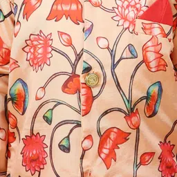 KID1 Boys Floral Printed Mandarin Collar Sherwani & Dhoti image 4