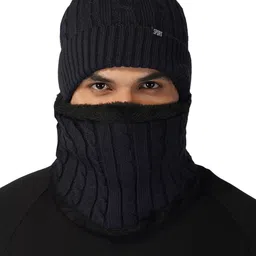 iSWEVEN Blue Caps with Neck Warmer 2 In1 Beanie-picture-28