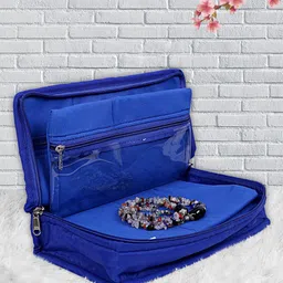 Kuber Industries Blue Solid Jewellery Organiser-picture-37