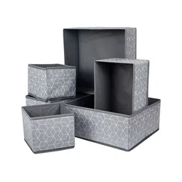 NFI essentials Grey Set of 6 Regular Multi-Utility Organisers image 2