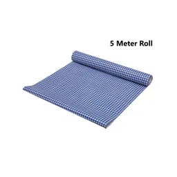 Dakshya Industries Blue Checked Anti Slip Self Cover Roll image 2