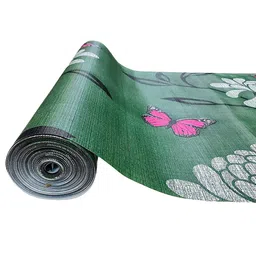 Dakshya Industries Green Leaves Printed Anti Slip Self Cover Roll image 4