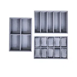 La Trove Grey 3 Pieces Regular Makeup Organisers image 3