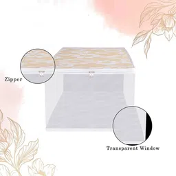 Kuber Industries Grey & White 4 Pieces Printed Outdoor Shoe Organiser image 3