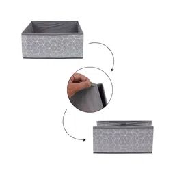 NFI essentials Grey Set of 6 Regular Multi-Utility Organisers image 5