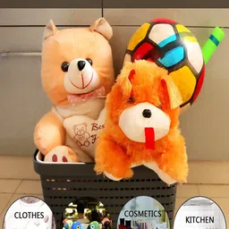 Kuber Industries Grey 2 Pieces Storage Basket image 2