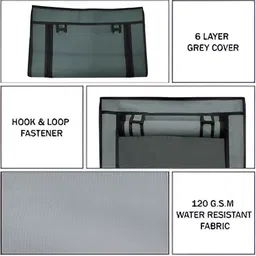 Urban Choice Grey and Black 6-Layers Collapsible Shoe Rack image 2