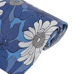 Dakshya Industries Blue Floral Printed Anti-Sid Self Cover Roll image 4